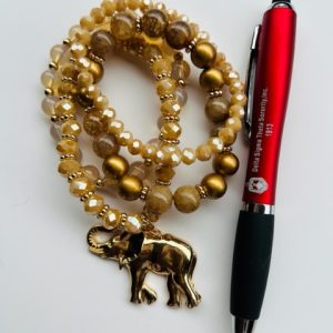 Elephant Bracelet & Pen