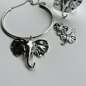 ELEPHANT NECKLACE, BRACELET & EARRINGS