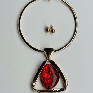 Crimson Dream Necklace w/Earrings