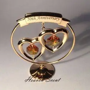 50th-golden-wedding-anniversary-gift-ideas-gold-plated-swarovski-4